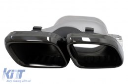 Conseils d'échappement pour Mercedes C W205 S205 C205 A205 C63 C63S Facelift 2019+ Noir-image-6076722