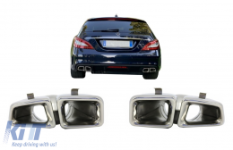 Conseils d'échappement pour Mercedes M W166 12-15 CLS W218 Facelift CLS63 Chrome Édition-image-6074517