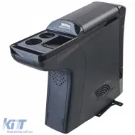 Consola central de lujo con nevera negra brillante adecuada para VW T6 T6.1-image-6257344