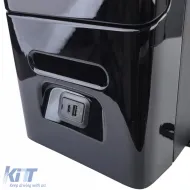 Consola central de lujo con nevera negra brillante adecuada para VW T6 T6.1-image-6257349