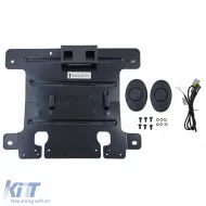 Consola central de lujo con nevera negra brillante adecuada para VW T6 T6.1-image-6257354