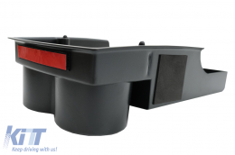 Console centrale Boîte rangement pour Tesla Model S 2012+ Model X 2015+ Noir-image-6070407