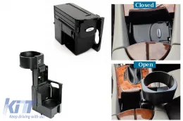 image-40-Console centrale Portabicchieri per Mercedes CLS W219 03-10 E W211 S211 02-09 Nero