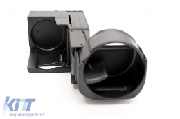 Console centrale Porte-gobelet pour Mercedes CLS W219 03-10 E W211 S211 02-09 Noir-image-6085171