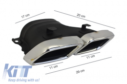 Conversion Body Kit katállhlo gia MERCEDES C-Class W205 S205 (2014-2020) C63 Schediasmós Emprós Profulaktíras me Píso diachvth kai ákres exátmishs-image-6051962