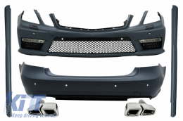image-11-Conversion Body Kit suitable for Mercedes E-Class W212 (2009-2013) E63 Design with Exhaust Muffler Tips