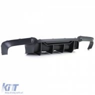 Conversion de diffuseur arrière + sorties en carbone adaptées pour BMW F10 F11 520 523 525 528 530-image-6206632