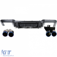 Conversion de diffuseur arrière + sorties d'échappement en titane adaptées pour BMW Série 5 F10 F11 520 523 525 528 530-image-6204502