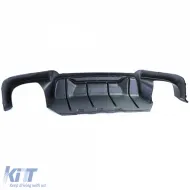 Conversión de difusor trasero + salidas de carbono adecuadas para BMW F10 F11 520 523 525 528 530-image-6206634
