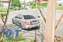 Conversión de kit de carrocería para Mercedes W204 07-14 Faros Clase C Facelift C63 Look-image-5995078