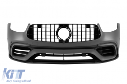 Conversión de tuning 63 diseño adecuada para Mercedes GLC SUV X253 2016-2019 a GLC X253 Facelift 2020-2022-image-6139638