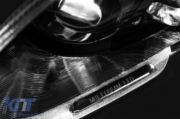 Conversión de tuning B design de Mercedes S-Class W222 Long 2013-2016 a S-Class W222 Facelift 2017-2020 con faldones laterales, con faros, con luces traseras, con parrilla negra-image-6142379