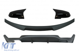 image-61-Conversion Package to M Performance Design Air Diffuser With Trunk Spoiler and Mirror Covers suitable for BMW 4 Series Coupe F32 (2013-up) Matte Black