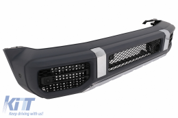Conversion to 2018 Complete Front Bumper suitable for Mercedes G-Class W463 (2008-2017) G63 Design-image-6072904