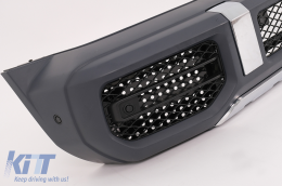 Conversion to 2018 Complete Front Bumper suitable for Mercedes G-Class W463 (2008-2017) G63 Design-image-6072907