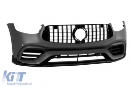 Conversion tuning 63 design adaptée pour Mercedes GLC SUV X253 2016-2019 vers GLC X253 Facelift 2020-2022-image-6139639