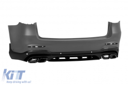 Conversion tuning 63 design adaptée pour Mercedes GLC SUV X253 2016-2019 vers GLC X253 Facelift 2020-2022-image-6139646