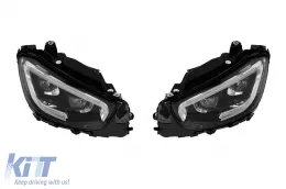 Conversion tuning 63 design adatto per Mercedes GLC SUV X253 2016-2019 a GLC X253 Facelift 2020-2022-image-6139641