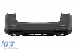 Conversion tuning 63 design adatto per Mercedes GLC SUV X253 2016-2019 a GLC X253 Facelift 2020-2022-image-6139645