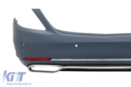 Convesion Body Kit katállhlo gia Mercedes S-Class W222 Ananéosh (2013-2017) me Fanária Emprós kai Fotistiká Píso Fóta Plírhs LED-image-6069046