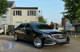 Convesion Body Kit katállhlo gia Mercedes S-Class W222 Ananéosh (2013-2017) me Fanária Emprós kai Fotistiká Píso Fóta Plírhs LED-image-6114660