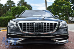 Convesion Body Kit подходящ за Mercedes S-Class W222 Facelift (2013-2017) с Фарове и Задни светлини Full LED-image-6069053