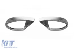 Coperchi specchio tipo RS grigio opaco adatti per specchi standard su Audi A6 2019-2021, A7 2019-2021, A8 2018-2021-image-6163536