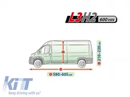 Copertura della serie Kegel Mobile dimensione 600 L3H2 grigia per furgone, 580-605x210-220cm-image-6130766