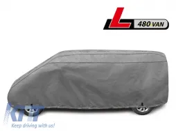 Copertura della serie Kegel Mobile dimensione L480 grigia adatta per VAN, 470-490x175-185cm-image-6130773
