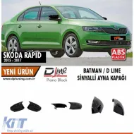 image-73-Copertura specchio Rapid Batman Nero Lucido / 2015-2017 (Con segnale)