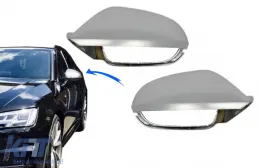 image-7-Copri Specchio per Audi A6 4G C7 11-18 Limo Avant Alluminio placcato RS6 Look