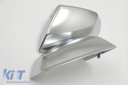 Coques rétroviseurs pour Audi Q7 4M 15-19 Q5 17-20 aluminium Side Assist RS Look-image-6084725