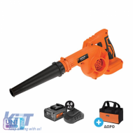 Cordless Blower – Dust Vacuum 20V+ Battery 4.0Ah + Accessories Krausmann U38020-14S