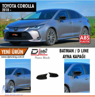 Corolla E210 Batman Mirror Cover Piano Black / 2018 sonrası - DTMCT6026275