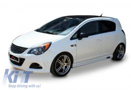 Corsa D Rieger Side Skirts Raw Surface Vacuum Plastic / 2006-2014 - DTSSO6026655