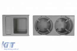 image-77-Coupe de support et Boîte à monnaie convient pour BMW Série 3 E46 1998-2005 Gris