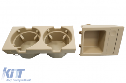 Coupe support et Boîte à monnaie convient pour BMW Série 3 E46 1998-2005 Beige-image-6075049