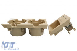 Coupe support et Boîte à monnaie convient pour BMW Série 3 E46 1998-2005 Beige-image-6075052