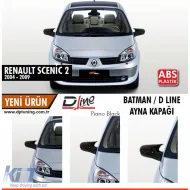 image-31-Couvercle de miroir Batman Piano Black adapté pour Scenic 2 / 2004-2009