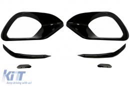 Couvercle grilles latérales pour Mercedes CLA 45 45S X118 C118 2019+ Noir brillant-image-6086343
