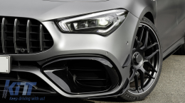 Couvercle grilles latérales pour Mercedes CLA 45 45S X118 C118 2019+ Noir brillant-image-6086723