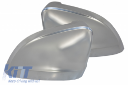 Couvertures miroir pour Audi A4 B9 16+ Extinction Plaqué aluminium Assistance latérale-image-6043571