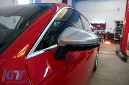 Couvertures miroir Pour Audi A4 B9 2016- Extinction Plaqué aluminium Boîtier Complet-image-6074673