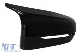 Couvertures miroir pour BMW 3 G20 G21 G28 2017+ Noir brillant M Sport Look LHD-image-6070766