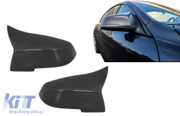 Couvertures miroir pour BMW F20 F21 F22 F23 F30 F31 F32 F33 F36 Véritable fibre carbone-image-6075528