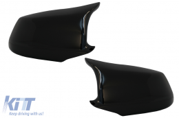 Couvertures miroir pour BMW Série 5 F10 F11 F18 Non LCI 07.10-13 Noir brillant M Look-image-6077082