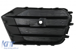 Couvre antibrouillards Grilles pour Audi Q3 8U Facelift 14-17 RS Design Noir-image-6068060