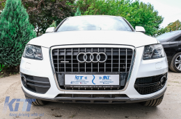Couvre antibrouillards Grilles pour Audi Q5 SUV 8R 08-11 RS Design Noir-image-6068222