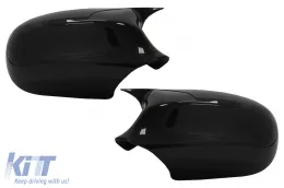 image-17-Couvre rétroviseur pour BMW Série 3 E90 E91 LCI 2008-2011 M Sport Design Noir brillant