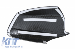 Couvrir Rétroviseur pour BMW Série 5 F07 F10 F11 F18 Pre-LCI 11-13 Fibre Carbone--image-6042136